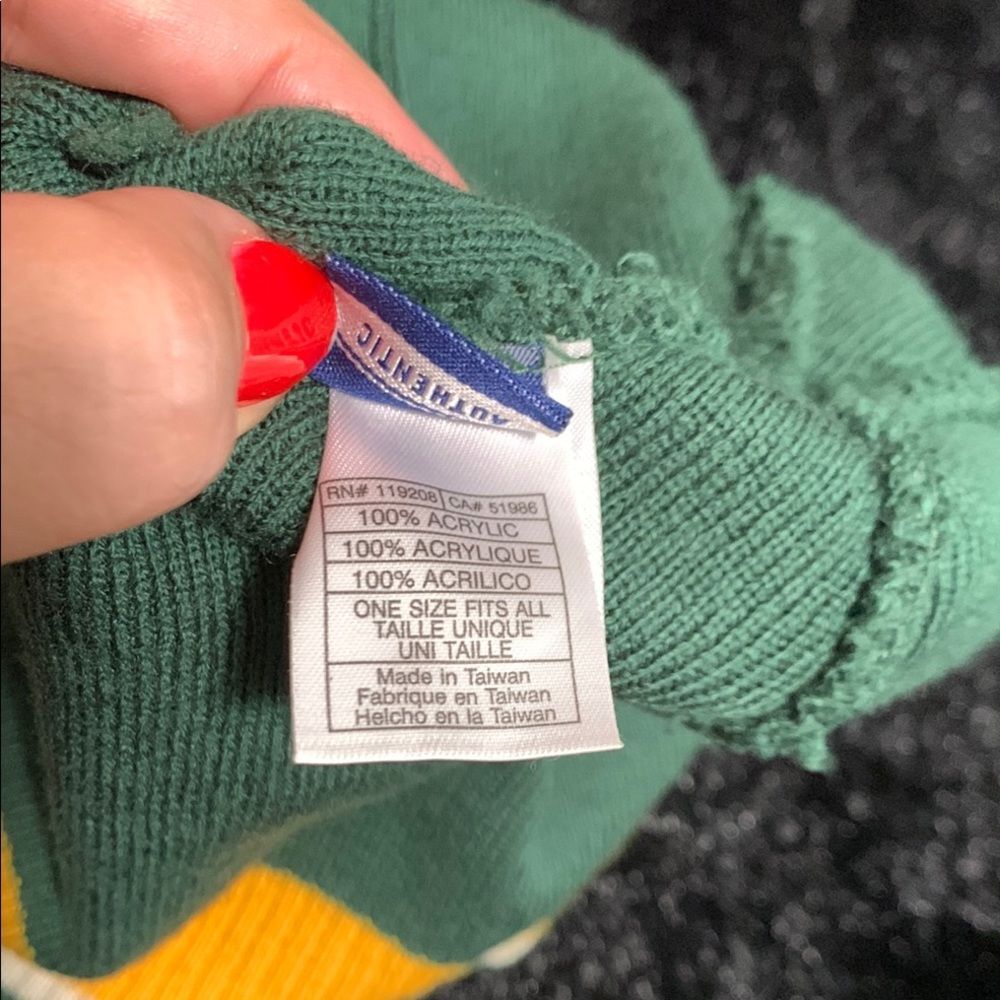 Green Bay Packers Knit Beanie - Green and White Football Sportswear Wisconsin - Picture 4 of 7